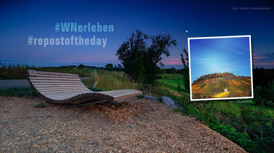 Aussicht zur blauen Stunde über Althütte